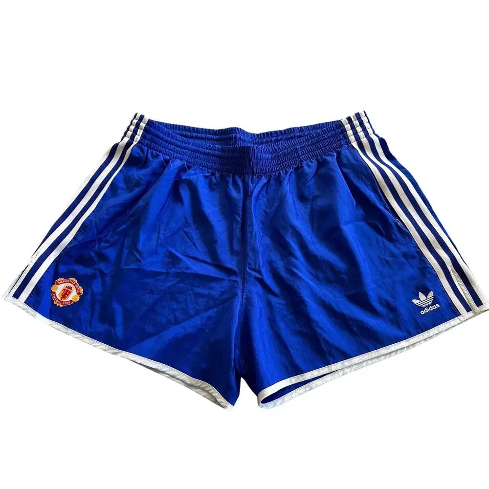Adidas Manchester United Retro Blue Shorts in 2XL